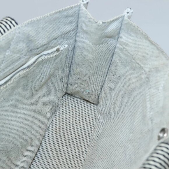 HERMES Fourre Tout PM Hand Bag Canvas Gray Auth ti3070 - Picture 2 of 16